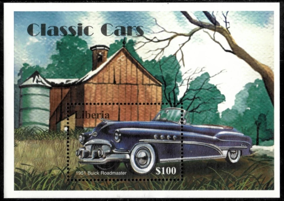 Liberia 2003 - Coches clásicos - Hoja de estampillas de recuerdo - MNH Foto 1 de 1