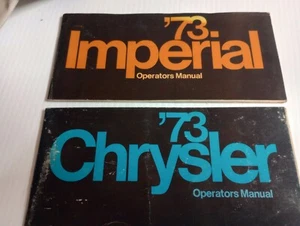 1973 CHRYSLER IMPERIAL OWNER'S MANUAL OPERATING Instructions ACCESSORY BOOKLET  - Bild 1 von 10