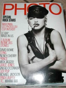 PHOTO french #282 special rockstars MADONNA cover BOWIE GRACE JONES MICK JAGGER - Foto 1 di 1