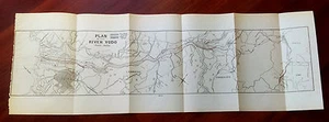 1915 Map Plan of the River Yodo Japan Kawachi Settu Yamasiro Osaka Fusimi - Picture 1 of 4