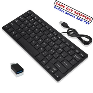 Mini Wired USB 78 Keys Waterproof Keyboard For Notebook PC Desktop Office F0T6 - Picture 1 of 1