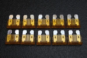 PACK DE 10 FUSIBLES ATC 5 AMPERIOS ATO FUSIBLE ESTILO COCHE BARCO AUTOMOTRIZ AUTO ATC5 - Imagen 1 de 8