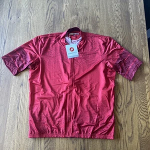 BNWT Castelli Unlimited Terra Gravel Jersey, Red, Size XL - Picture 1 of 10