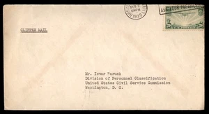 Mayfairstamps US 1939 Honolulu to WA DC Clipper Mail Cover aat_50391 - Picture 1 of 2