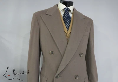 VTG Chaps Ralph Lauren Made in USA Heavy wool double breasted topcoat 42 R - Image 1 of 4