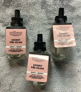 BATH & BODY WORKS WALLFLOWER REFILL COCONUT PINA COLADA SET OF 3 - Picture 1 of 1