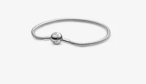 Pandora 590728-19 Bracciale Moments con Chiusura a Sfera Argento taglia 19 - Foto 1 di 1