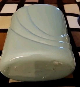 Vtg Haeger Pottery Planter Green Vase 80's Decor Modern Art Deco Unmarked 8" K - Picture 1 of 9