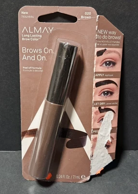 Color de cejas de larga duración ALMAY - 020 marrón - tinte despegable - lote de 2 0,24 fl oz Foto 1 de 2