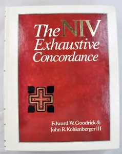 The NIV Exhaustive Concordance Zondervan 1990 by Goodrick and Kohlenberger - Picture 1 of 9