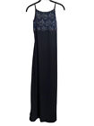 Byer Too Vintage y2k Maxi Formal Dress Navy Blue Small 