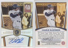 2015 Panini Elite Collegiate Legacy Signatures /75 Charlie Blackmon #7 Auto