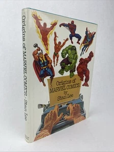 SIGNED Origins of Marvel Comics By Stan Lee Hardcover Dust Jacket 1974 - Picture 1 of 24