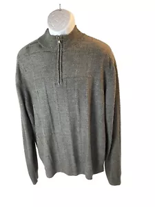 John Bartlett Consensus Mens XXL 1/4 Zip Long Sleeve Pullover Grey XXL Chest 52" - Picture 1 of 6