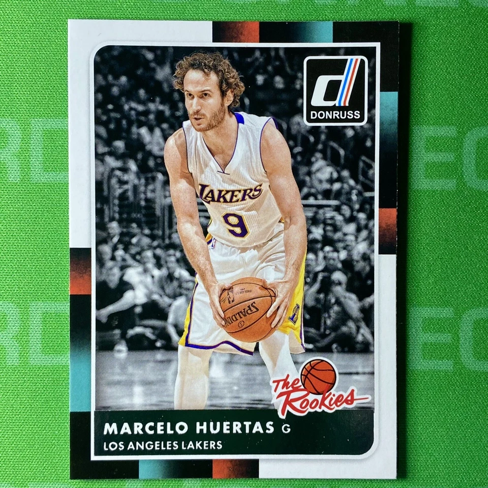 Marcelo Huertas Rookie 2015-16 Donruss Basketball #37 The Rookies Lakers RC - Image 1 of 3