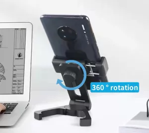 Supporto Telefono Regolabile Supporto Scrivania Rotazione 360° Supporto Scrivania Culla per iPhone - Foto 1 di 9