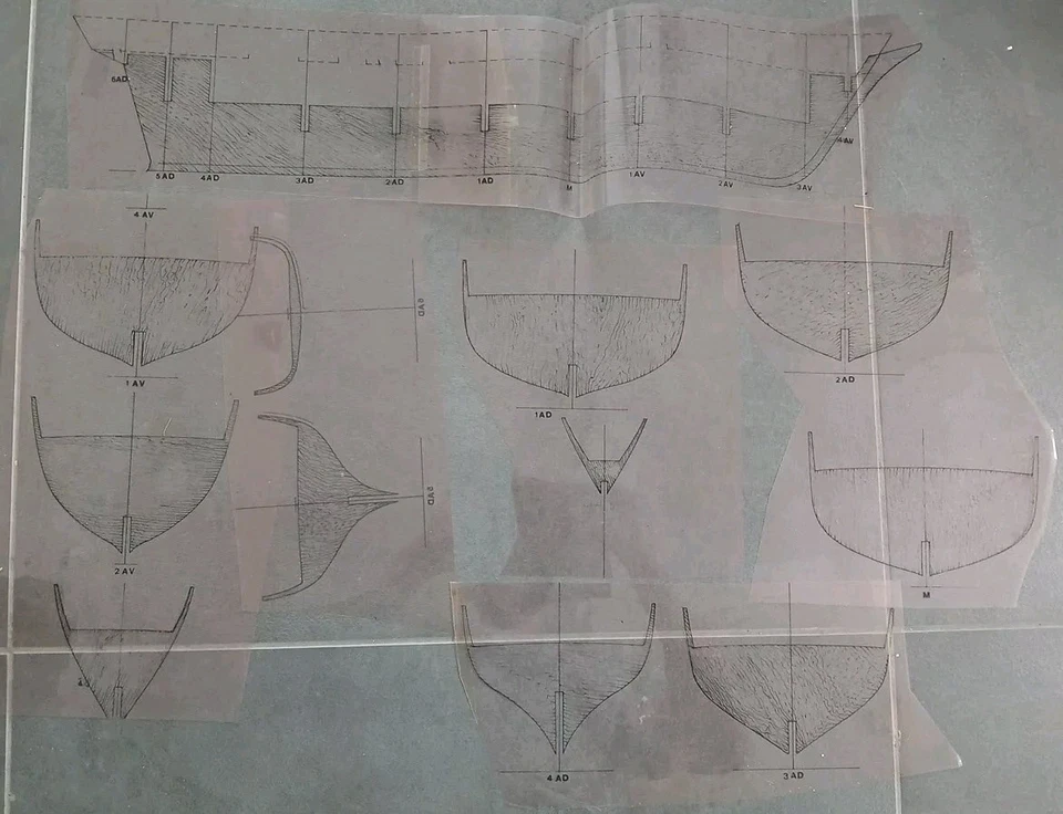 Spantensatz LE Hussard Brigantino Goletta Francese 1845 Gebraucht - Bild 1 von 1