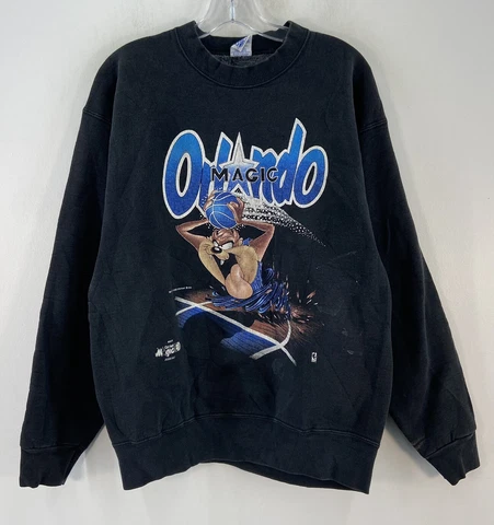 VTG USA 1993 Salem Sports Orlando Magic Looney Tunes Taz Sweatshirt Mens Size L Cover