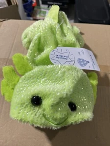 Build A Bear Workshop Halloween 2024 Glow Axolotl UNSTUFFED Green Plush NEW - Picture 1 of 7