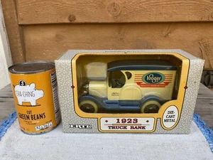 1992 Unopened ERTL 1923 Replica KROGER Truck Locking Coin Bank Metal Rubber Tire - Picture 1 of 7