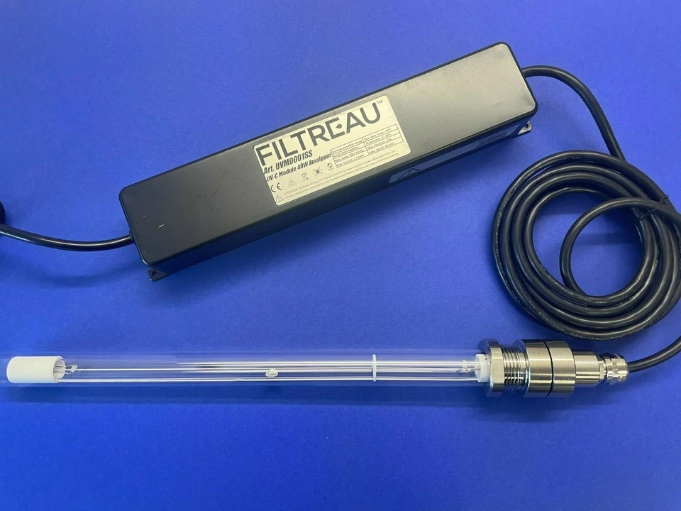 Immersione UVC acciaio inox Filtreau 40 o 80 Watt amalgama set ricambi ricambi ricambi