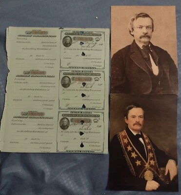 Warehouse Distillery Stamp 1878 With Printed Signature Of A .M.Hughes Jr.... - Image 1 of 2