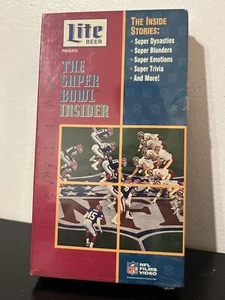 Miller Lite Presents Super Bowl Insider VHS NFL Dynasties Blunders Boners Trivia - Picture 1 of 3