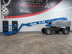 2013 GENIE S65 ARTICULATING 500 LB DIESEL PNEUMATIC BOOM LIFT STK 12966 - Picture 1 of 9