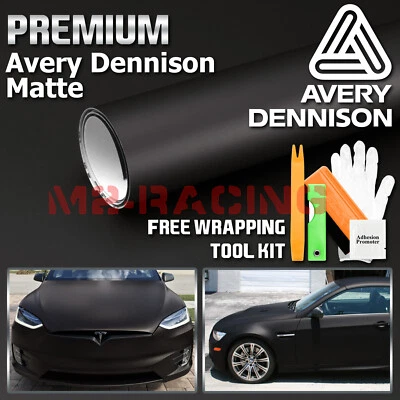 Rollo de lámina de vinilo de envoltura suprema negra mate Avery SW900 Foto 1 de 4