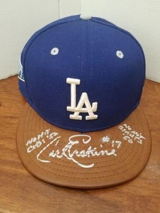 CARL ERSKINE HANDSIGNIERT LOS ANGELES DODGERS mit AUFSCHRIFTEN KAPPE..PSA/JSA/STEIN - Bild 1 von 2