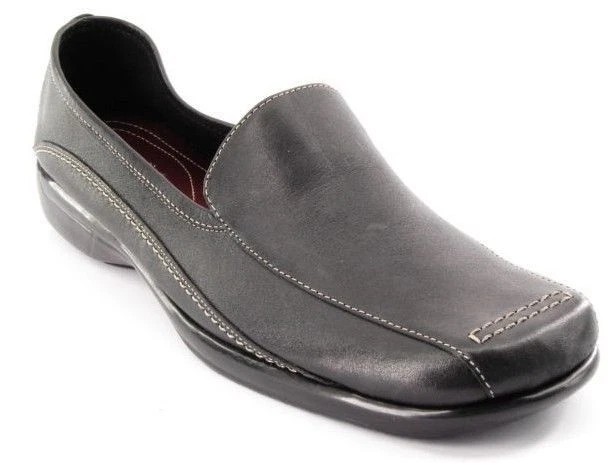 Novo Sapato Social Feminino FLEXATION BY AEROSOLES Couro Preto Mocassim Plano Tamanho 7.5 M - Imagem 1 de 1