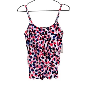 Camiseta sin mangas para mujer Sonnet Shores multicolor floral con correas ajustables talla 6 - Imagen 1 de 6