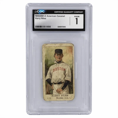 1910 E91-C American Caramel Harry Niles CGC Poor 1 - Imagem 1 de 3