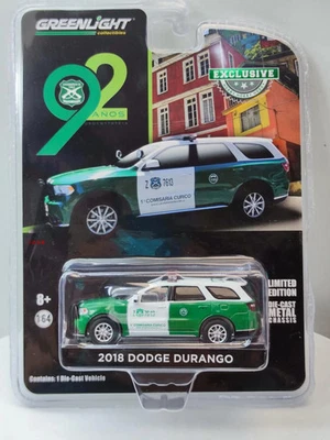GreenLight 1:64 2018 Durango Chilean Police Car 30079 Alloy  Model Collectibles - Image 1 of 4