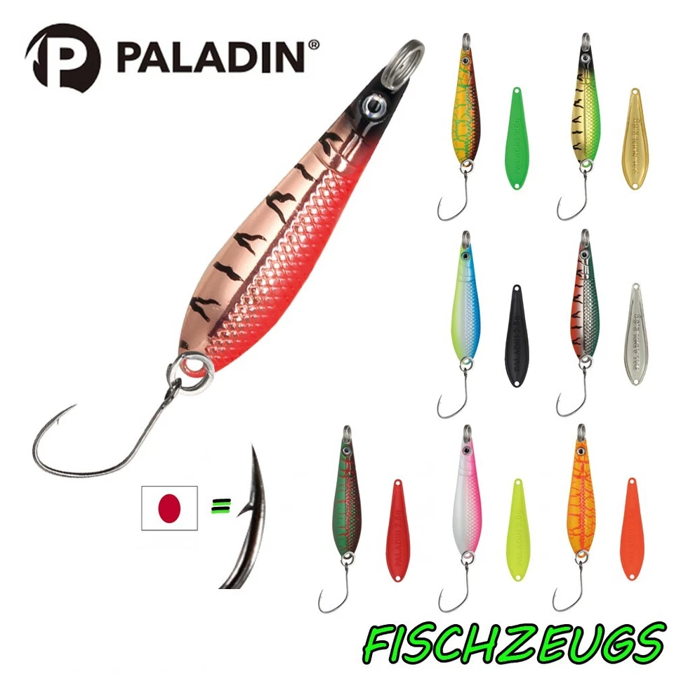 Paladin Spoon Medusa Blinker Trout Maruto Haken Uv Aktiv Forelle 1,9 2,6 3,5g - Bild 1 von 1
