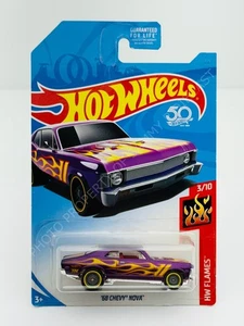 Hot Wheels 2018 SUPER Treasure Hunt '68 CHEVY NOVA Purple NEW in BLISTER !!! - Picture 1 of 2