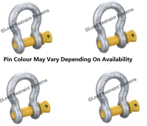 4 x 2 Tonne Grade S Bow Shackle 16mm Pin Towing 4x4, Lifting, Rigging, Lifting - Picture 1 of 1