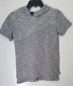 Art Class Gray Hoodie sweatshirt Short Sleeve Sz Junior M 7-8 - Picture 1 of 3