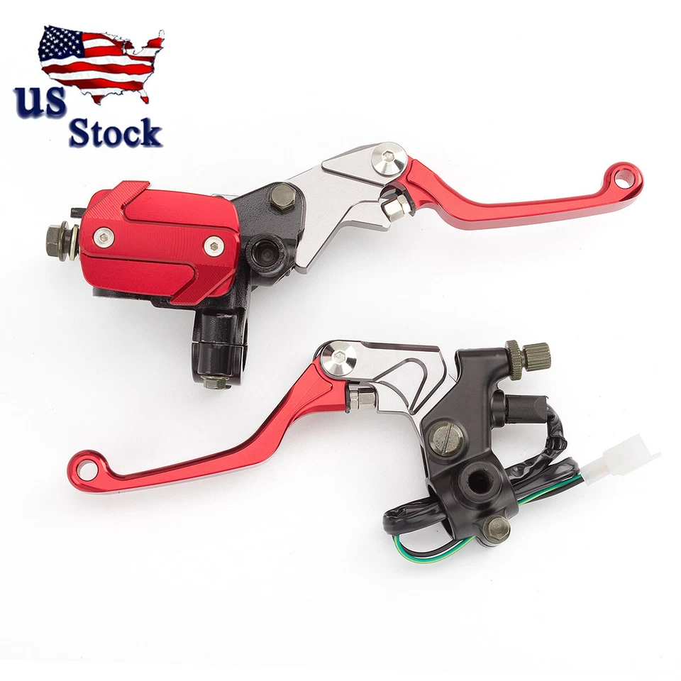 Palancas de depósito de cilindro maestro de freno rojas de 22 mm para Kawasaki NINJA250R/NINJA300R Foto 1 de 4