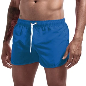 Badeshorts Herren Schwimm Kurze Hosen Sport Jogging Training Badehose M/L Blau - Bild 1 von 3