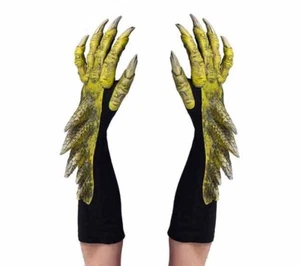 Dragón Verde Alienígena Garras de Reptiles Manos Cosplay Adulto Halloween Disfraz Guantes - Imagen 1 de 1