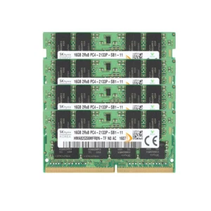 SK Hynix 4x 16GB 2RX8 DDR4 PC4-2133P PC4-17000S SODIMM Laptop Memory RAM # KIts - Picture 1 of 8