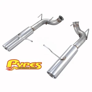 2011-14 Mustang V6 Pypes Stainless Steel Axle Back Muffler Delete Kit SFM79MS - Foto 1 di 2