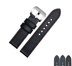 Hochwertiges Echtleder 20 mm Uhrenband Armband passend (für) - Bretling- - Bild 1 von 7