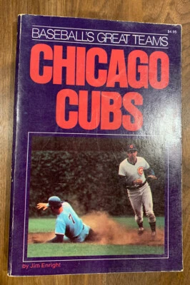 Baseball's Great Teams, Chicago Cubs by Jim Enright, 1975 Vintage Baseball Book - Image 1 of 4