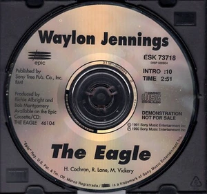 Waylon Jennings - The Eagle - PROMO CD Single - Disc Only - Picture 1 of 1