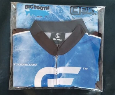 Rare Promo Clam Ice Armor Fishing 3/4 zip Shirt Big tooth Tackle, Jason Mitchell - Image 1 of 4