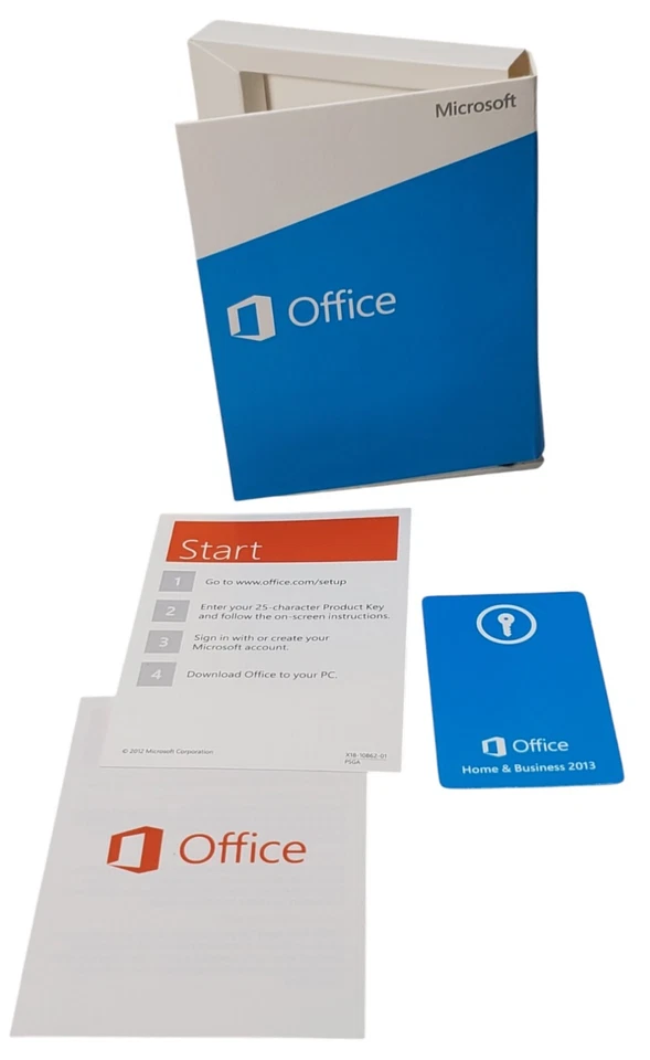 Microsoft Office 2013 Home and Business Product Key Card Full Retail English=NEW - Image 1 of 4
