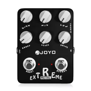 JOYO Extreme Metal Guitar Pedal 3 Band EQ Low-Mid-High Gain Boost Distortion - Picture 1 of 12