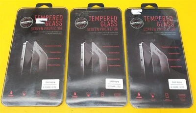 ⭐️⭐️⭐️⭐️⭐️ Lot of 3 Tempered Glass Screen Protector for SAM Alpha 0.33mm / 2.5D - Image 1 of 2